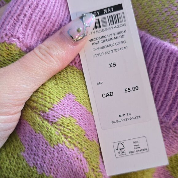 BNWT noisy may flower knit cardigan and crop top set - Picture 7 of 7